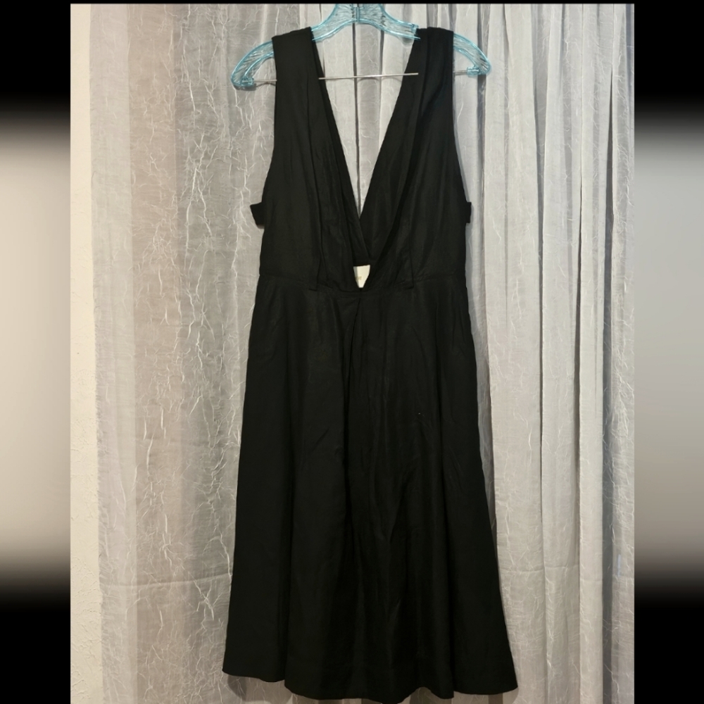 Anthropologie Maeve Black *no belt* Pinafore Dress Size 8